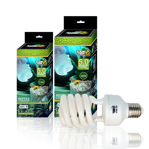 Lucky Herp UVB 5.0 Compact Fluorescent Lamp 13W 26W